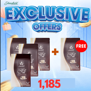 4+1 FREE PROMO= SHANTAHL NUTRIFIT COFFEE- SLIMMING AND WHITENING COFFEE